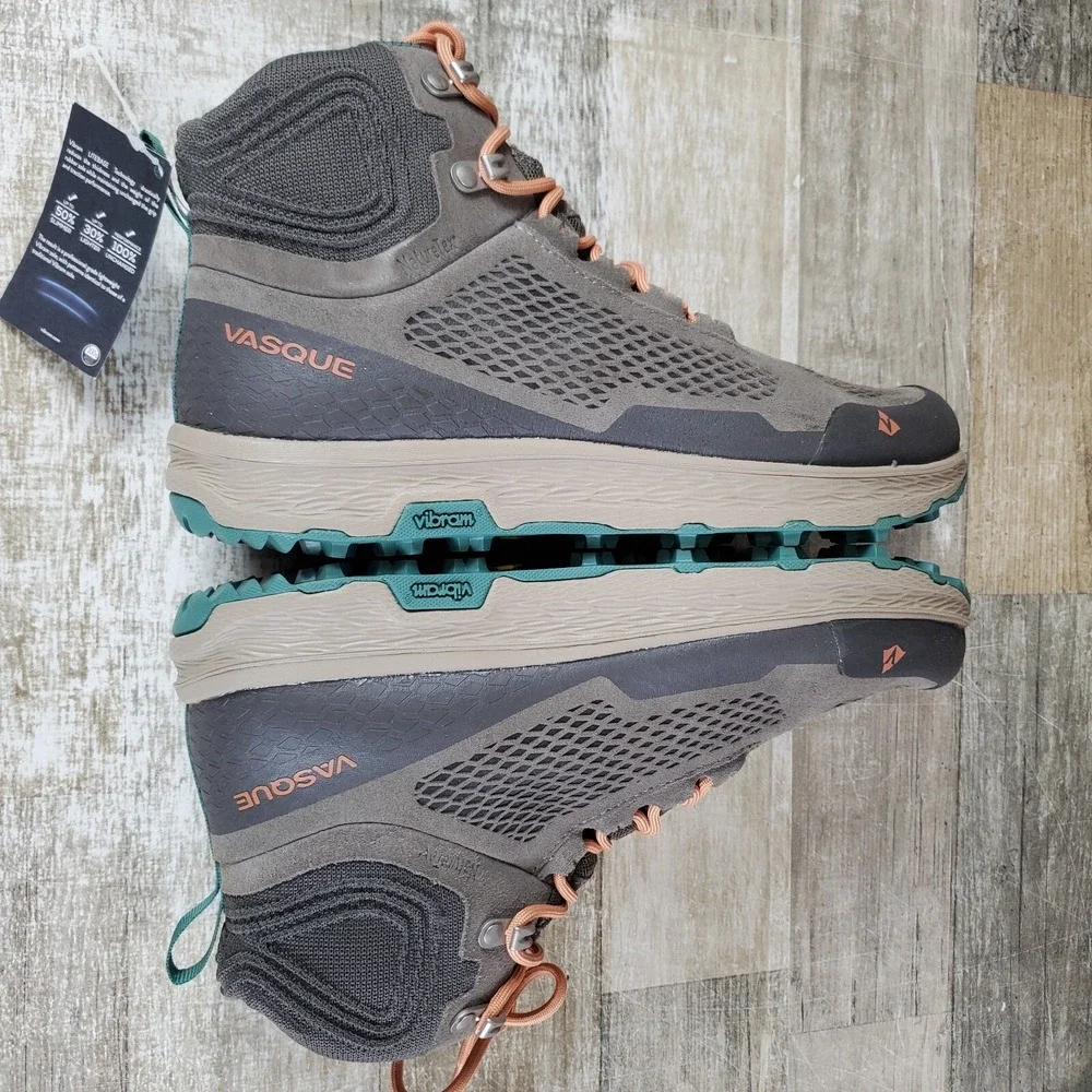 Vasque Breeze LT NTX Womens Hiking Shoes Sz 9 M Bungee Cord Leather Lace Up